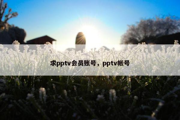 求pptv会员账号，pptv帐号